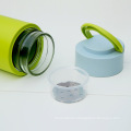 300ml glass leak proof water bottle with silicone